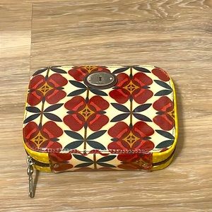 Fossil Zip-Up Make Up/Accessory Bag